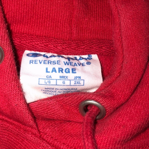Red champion hoodie - Picture 2 of 4